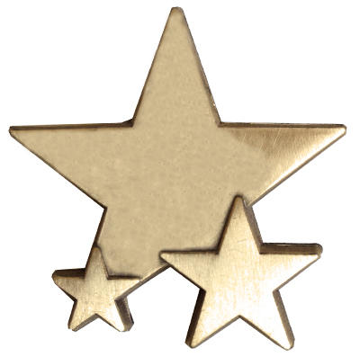 Triple Star Badge - PLAIN-0