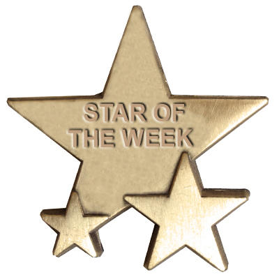 Triple Star Badge - STAR OF THE WEEK-0