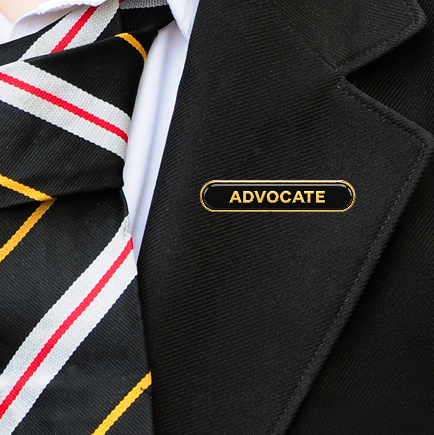 ADVOCATE SCHOOL BAR BADGE (PACK OF 5)