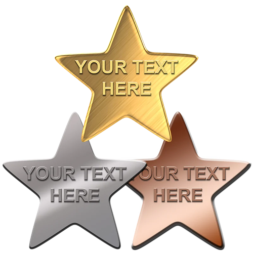Create your own Star Badges (Embossed)