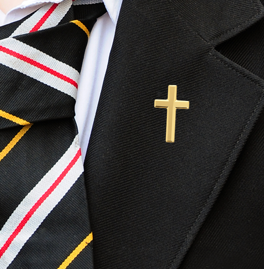 Gold Cross Badge (Pack of 5)