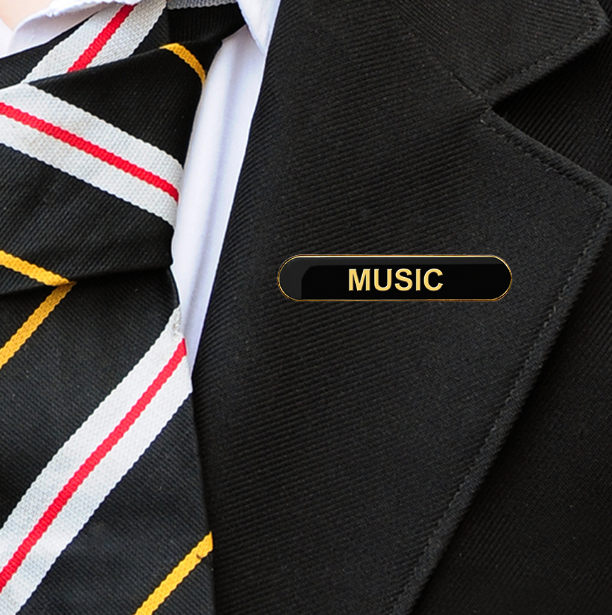MUSIC BAR BADGE (PACK OF 5)