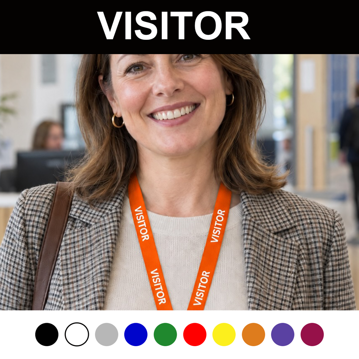 VISITOR LANYARDS (Pack of 10)