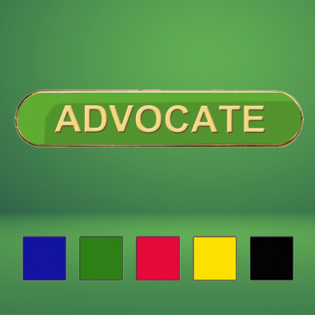 ADVOCATE SCHOOL BADGE (Bar Shape)-0