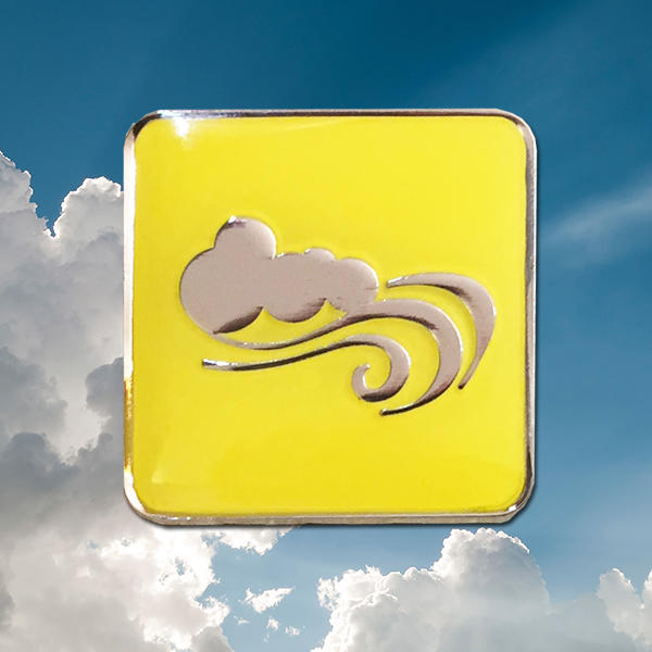 Yellow Air Elements Badge-0