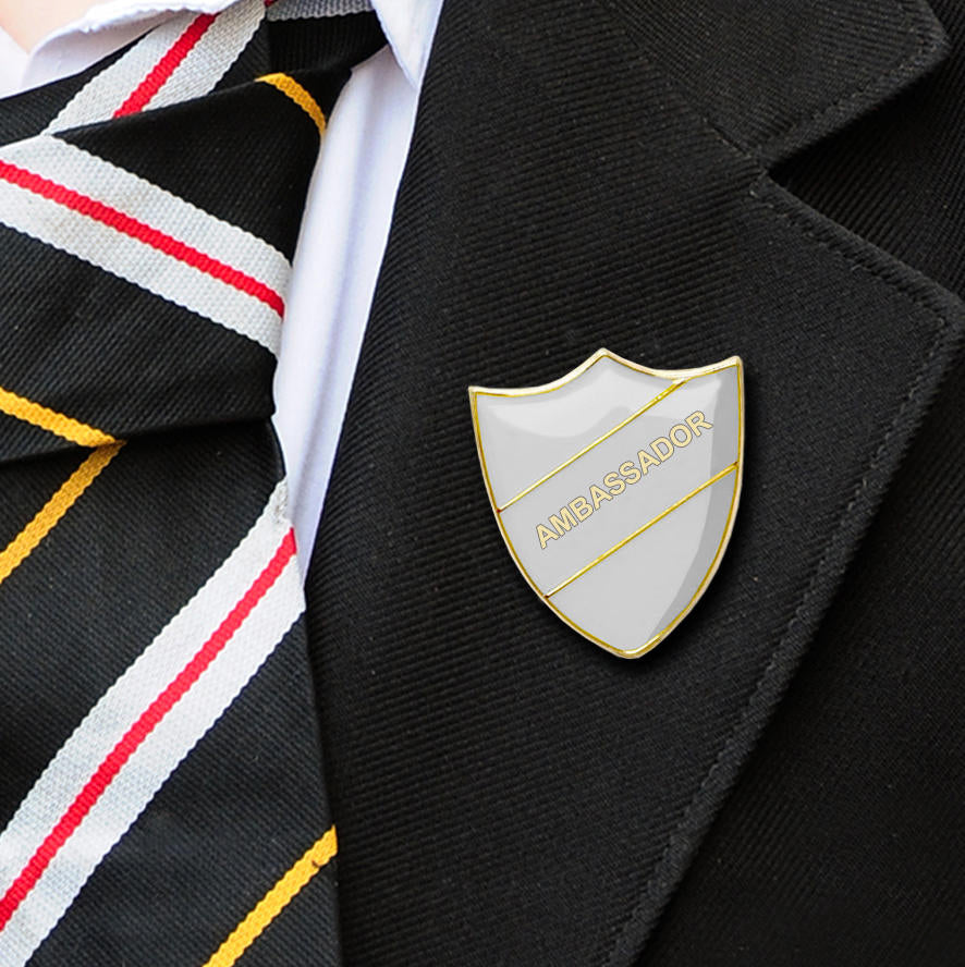 White Ambassador Shield Badge-4