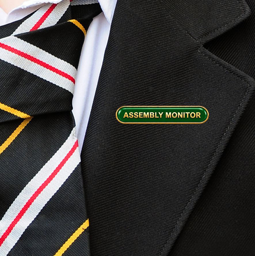 ASSEMBLY MONITOR BAR BADGE (PACK OF 5)