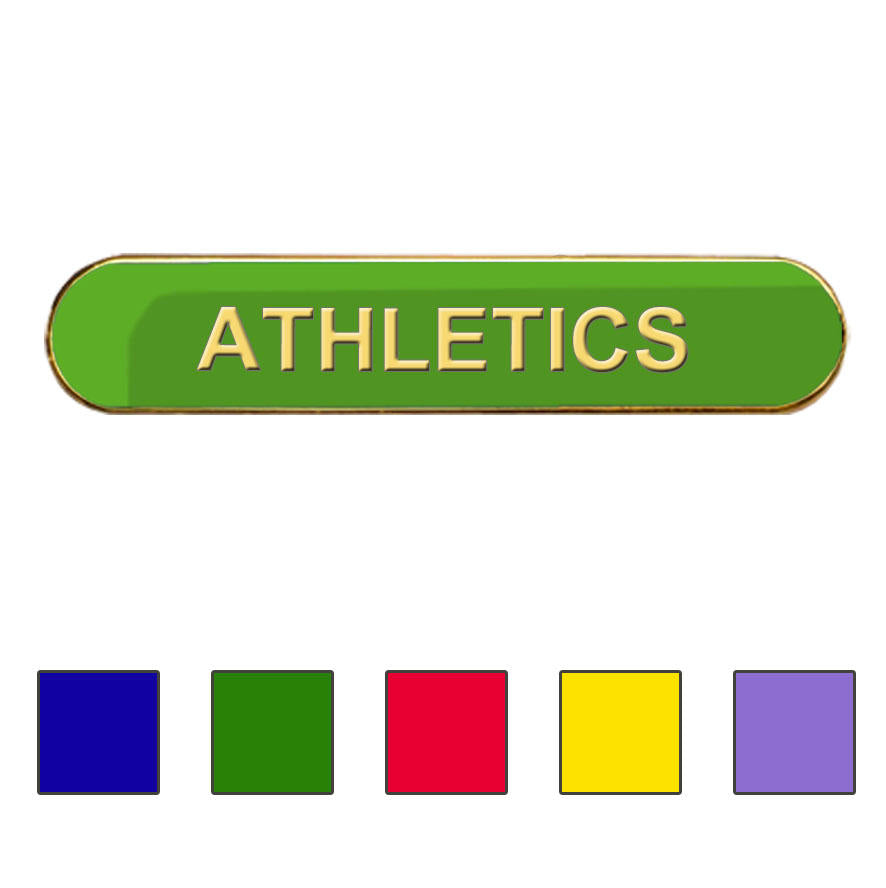 Coloured Bar Shaped Athletics Badges-0