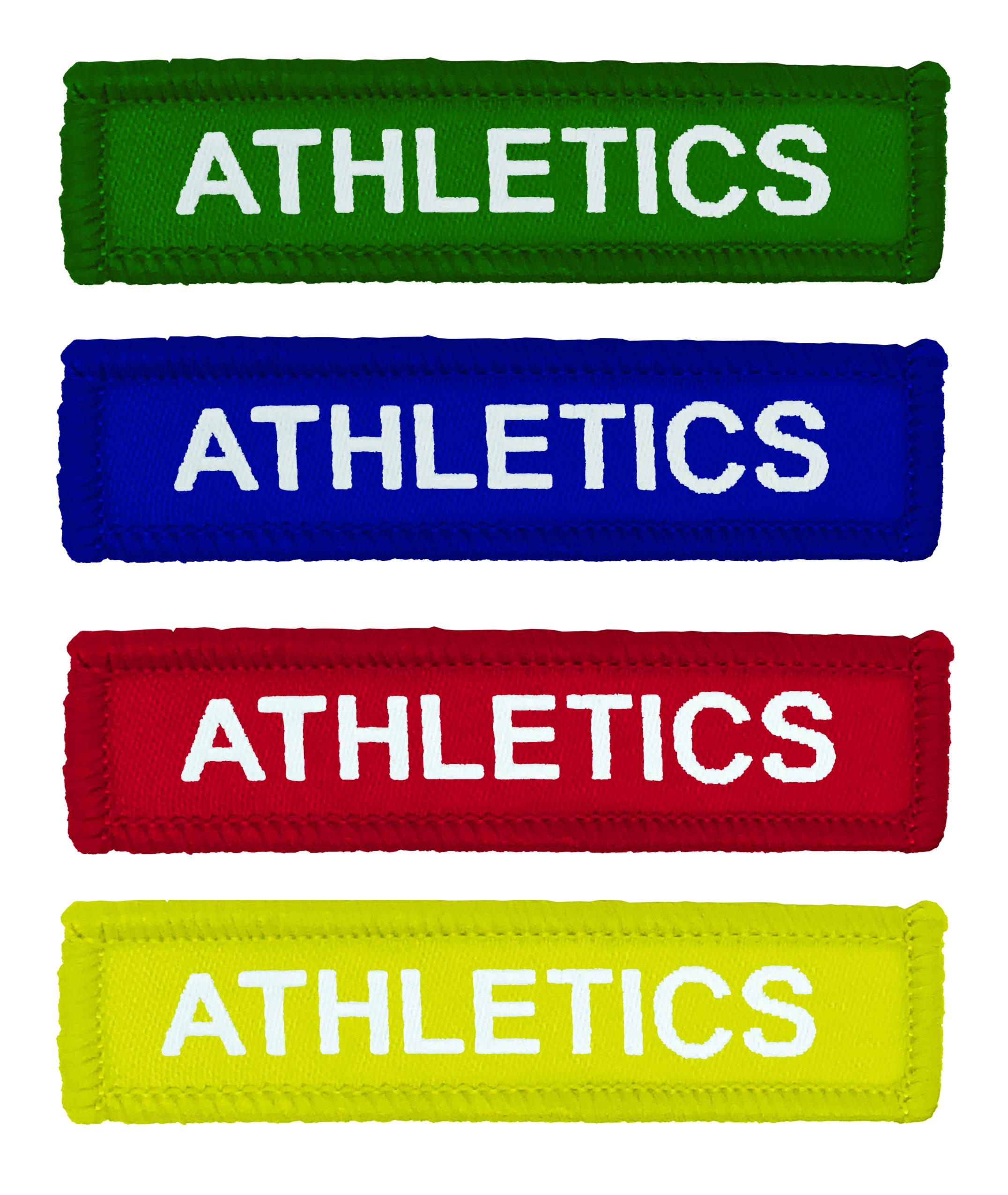 Woven Coloured Athletics Badges-0