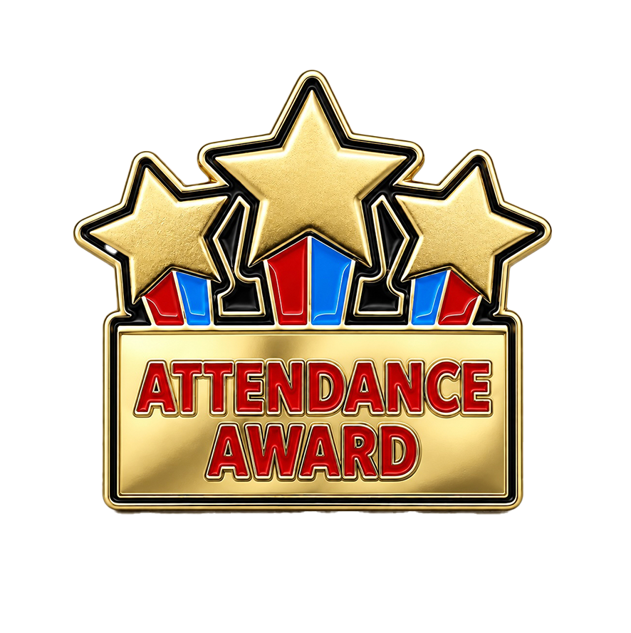 Attendance Award Badge (pack of 10)