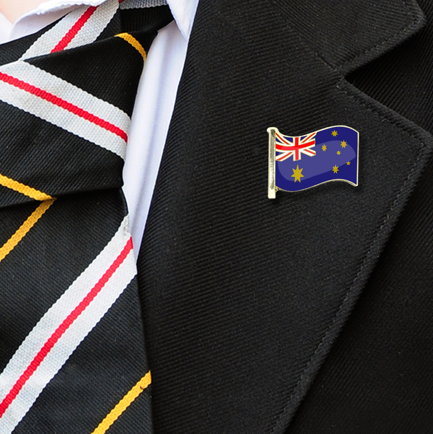 Australia Flag Badge on Lapelle-1