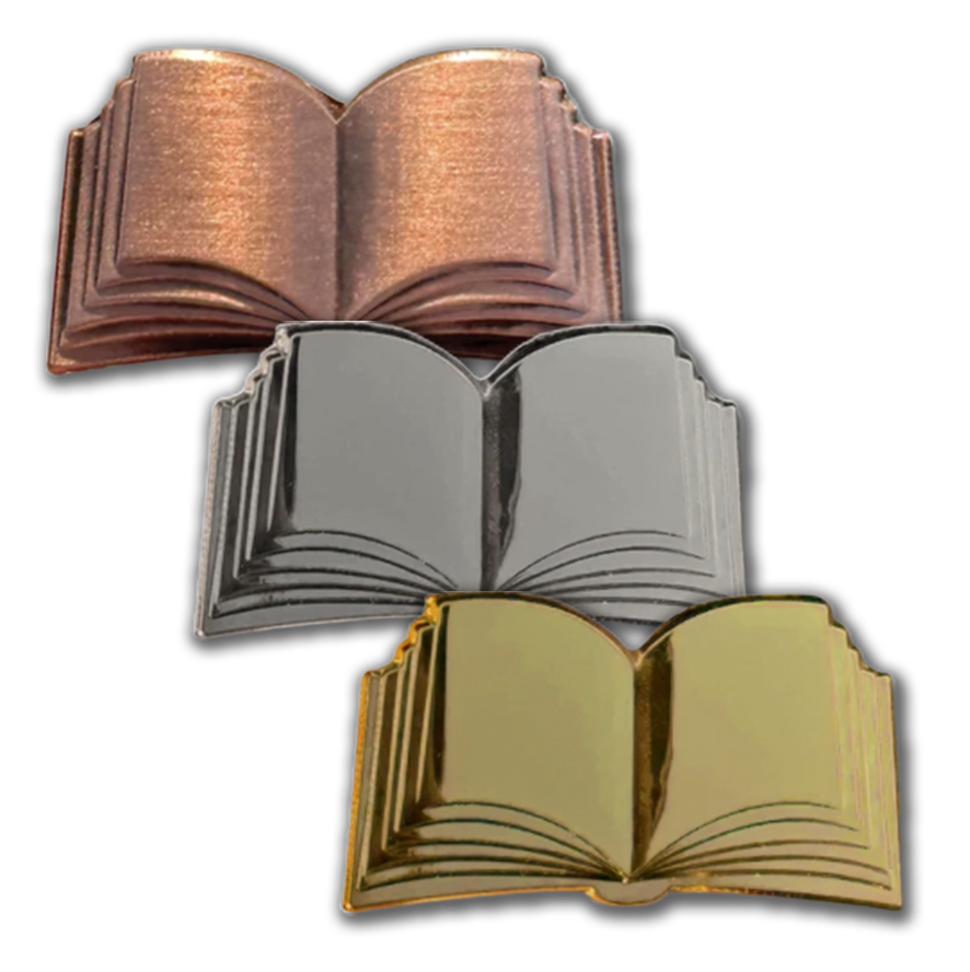 Open Book Badge (Pack of 5)