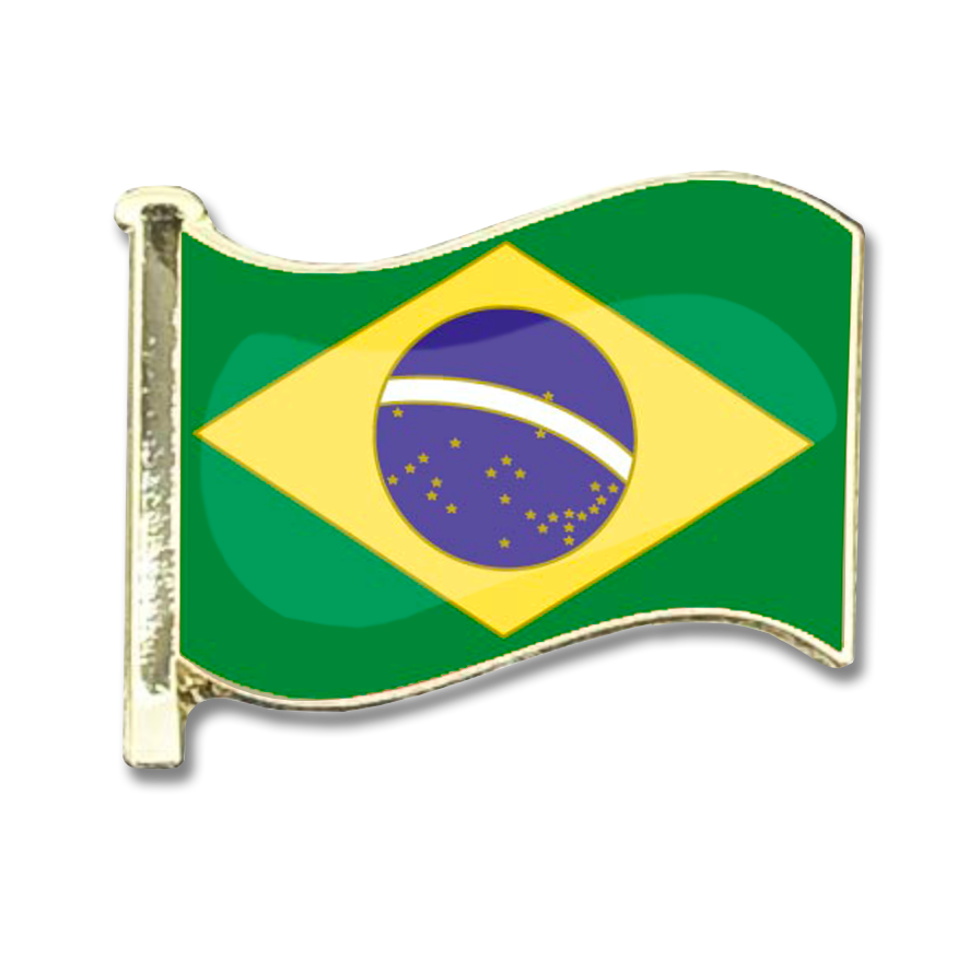 Brazil Flag Badge | School Badge Store
