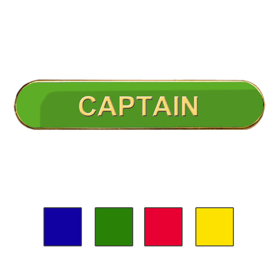 Coloured Bar Shaped Captain Badges-0