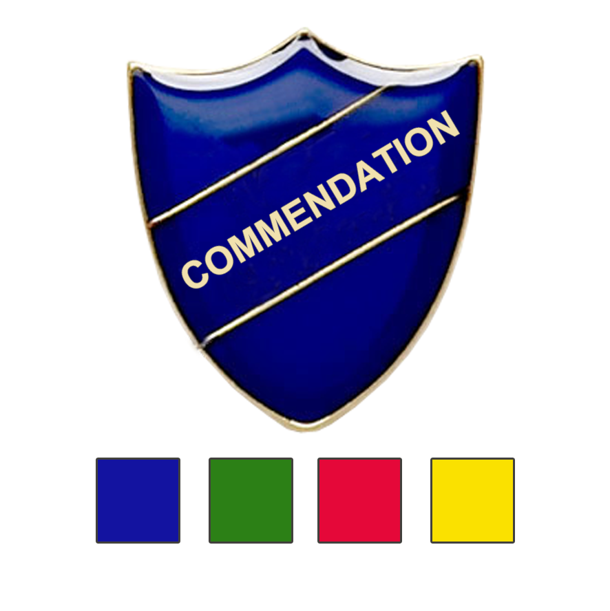 COMMENDATION SCHOOL BADGES SHIELD-0