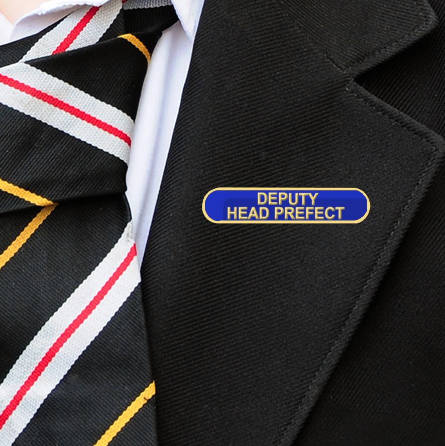 DEPUTY HEAD PREFECT BAR BADGE BLUE-1