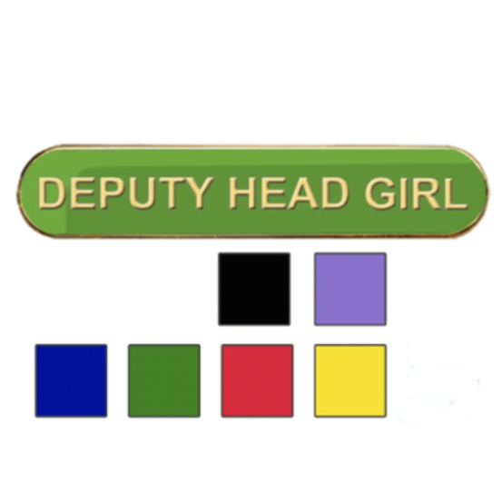 Coloured Bar Shaped Deputy Head Girl Badges-0