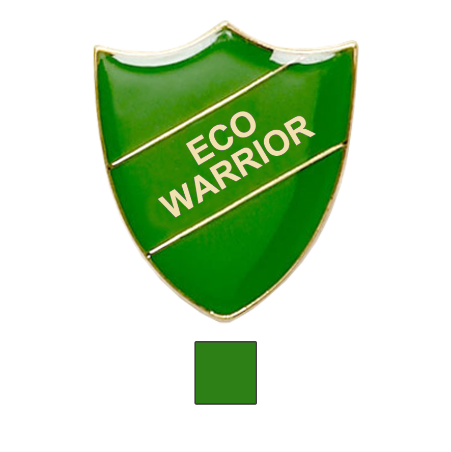 Eco Warrior school badge shield-0