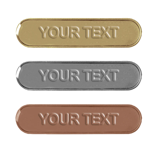 Create your own Embossed Bar Badges