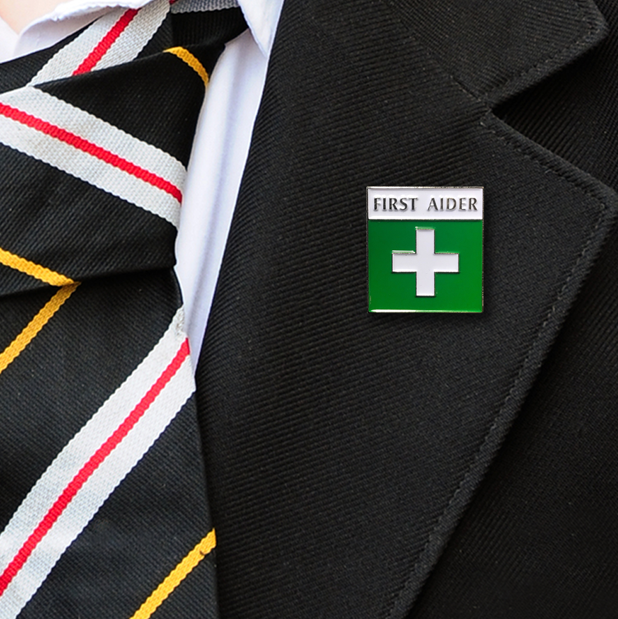 First Aid Badge on Lapelle-1