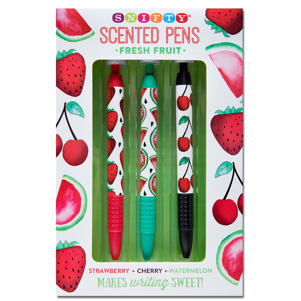 Scented Pens - Fresh Fruit (Set of 3 Pens)