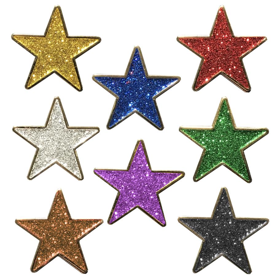 Star Shaped Glitter Badges-0
