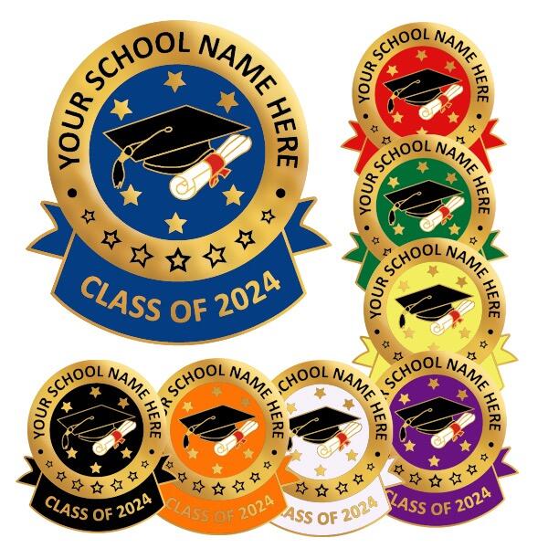 Create your own Graduation Badges with your added text-0