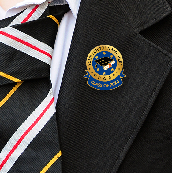 Create your own Graduation Badges with your added text-1