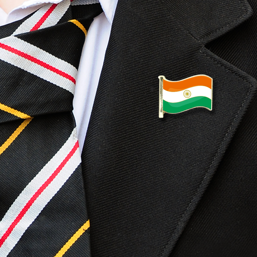 India Flag Badge on Lapelle-1