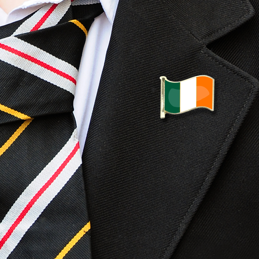 Ireland Flag Badge on Lapelle-1