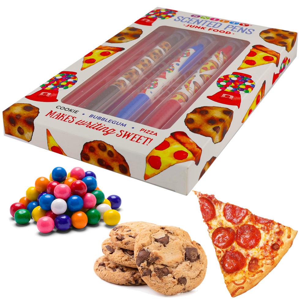 Scented Pens - Junk Food (Set of 3 Pens)