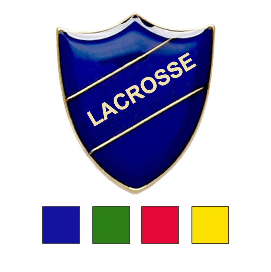 Lacrosse school badges shield-0
