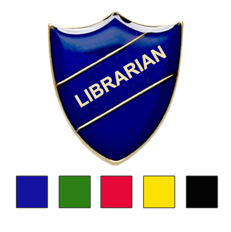 Librarian school badges shield-0
