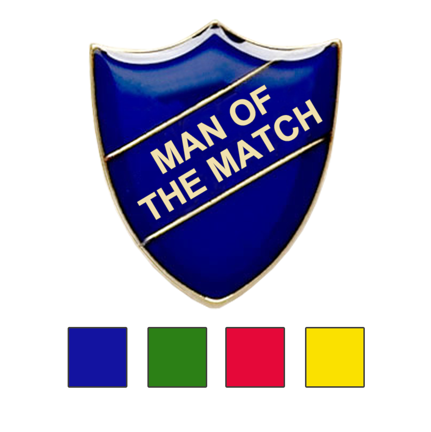 MAN OF THE MATCH SHIELD BADGE-0