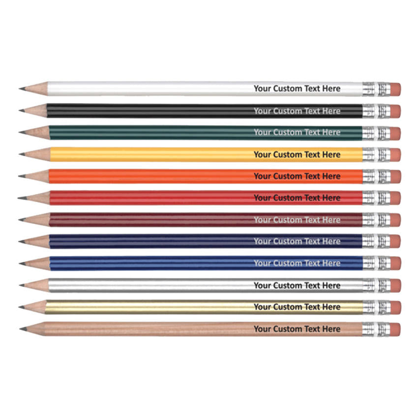 Pencils printed with your own text-0