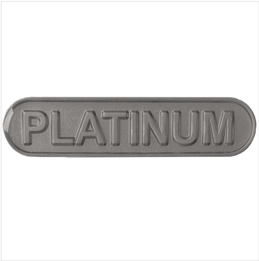Platinum text badge-0