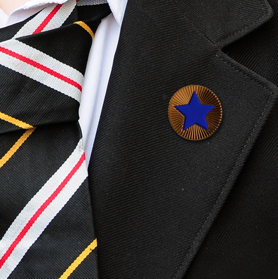 Round on Bronze with Blue Star badges-1