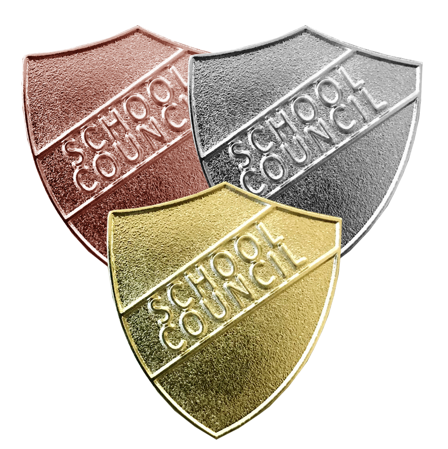 SCHOOL COUNCIL METAL BADGES-0
