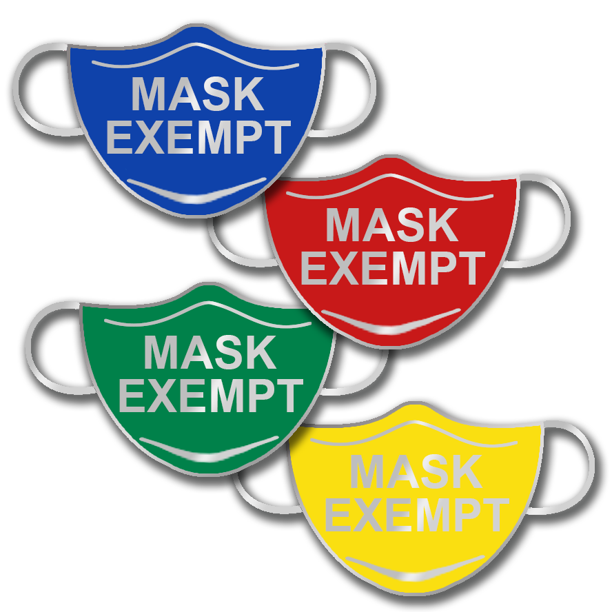 MASK EXEMPT BADGE (Mask Shape)