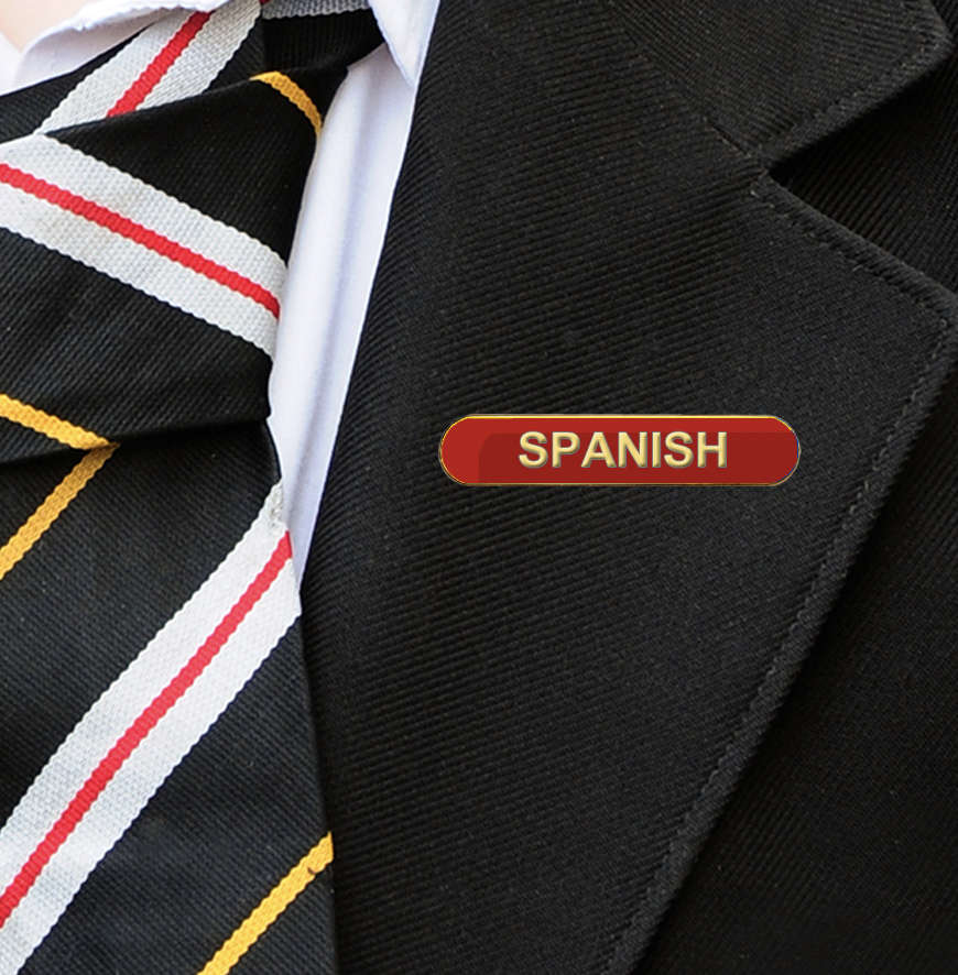 SPANISH BAR BADGE RED-3