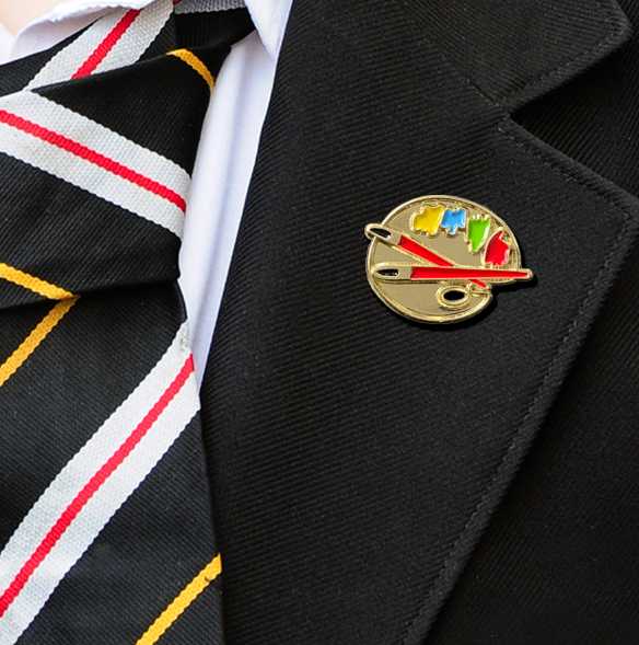 Art Palette Badge on blazer-0