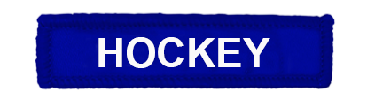 HOCKEY WOVEN PATCHES BLUE-1