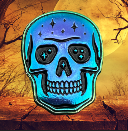 Halloween Skull Badge-0