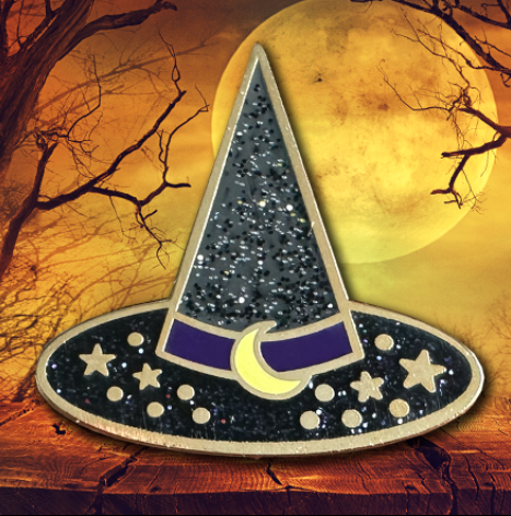 Halloween Witches Hat Badge-0