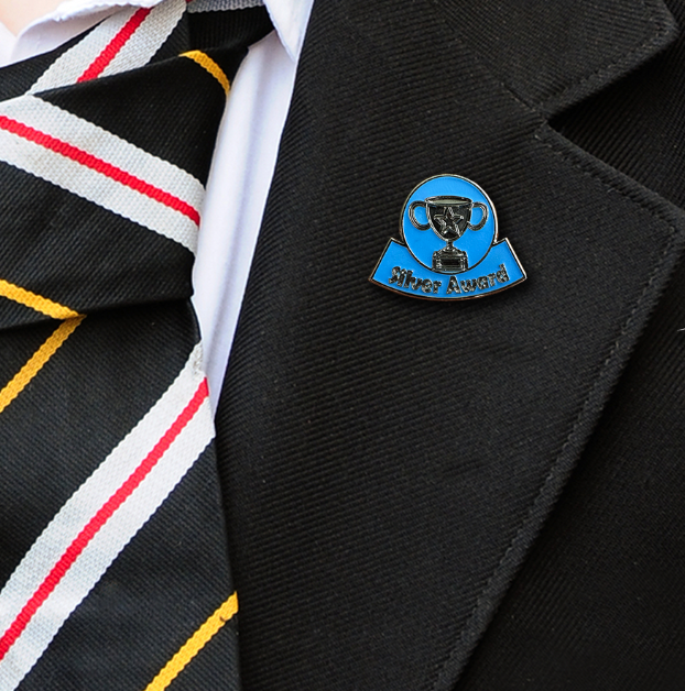 Cup Award Badge - SILVER ON BLAZER-1