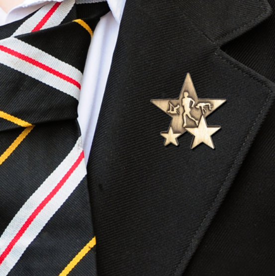 Triple Star Badge - ATHLETICS ON BLAZER-1