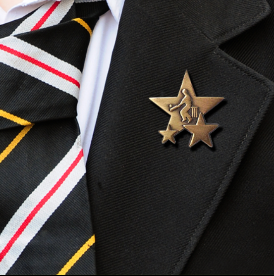 Triple Star Badge - CRICKET ON BLAZER-1