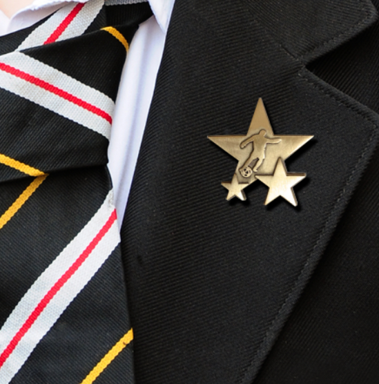 Triple Star Badge - FOOTBALL ON BLAZER-1