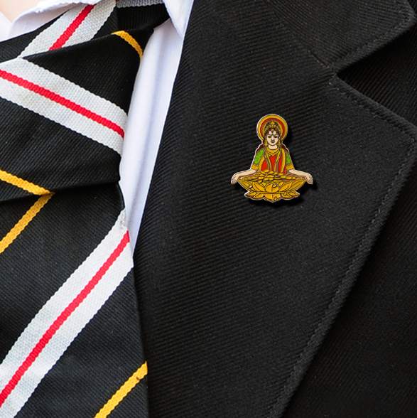 Diwali Lakshmi Enamel Badge-1