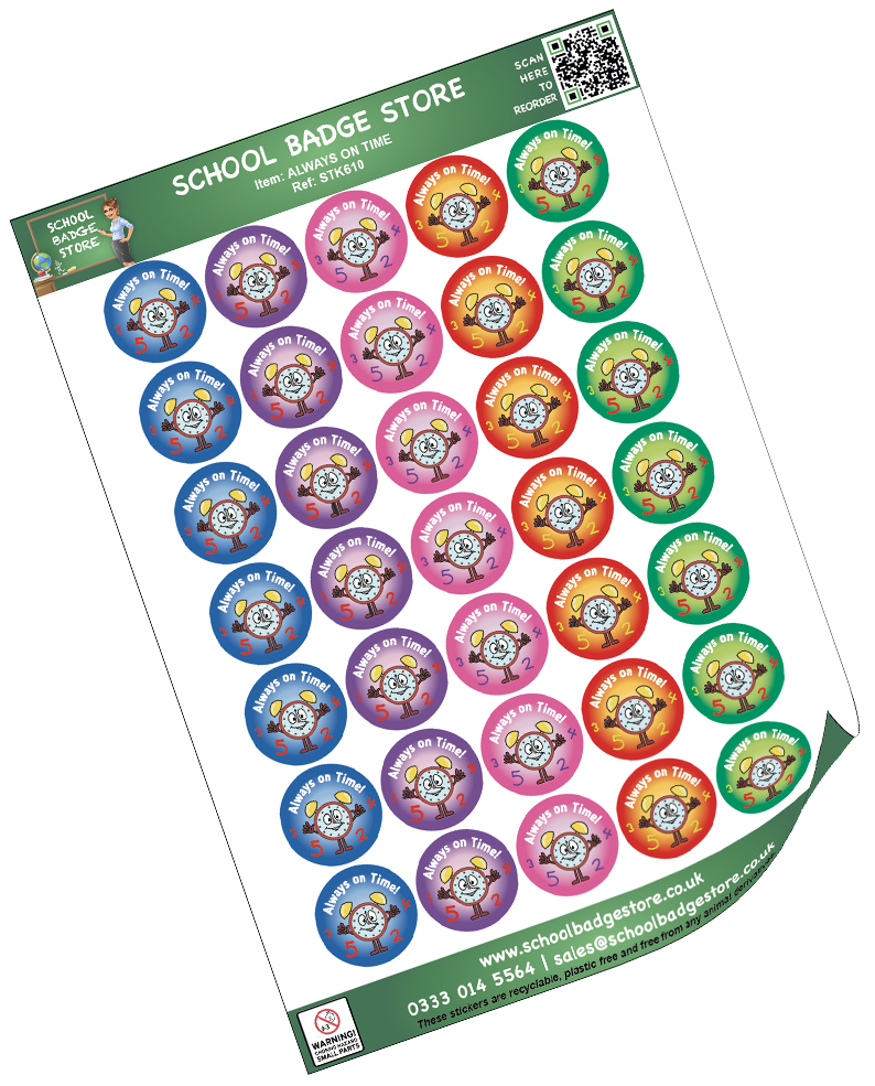 Always On Time Stickers-1